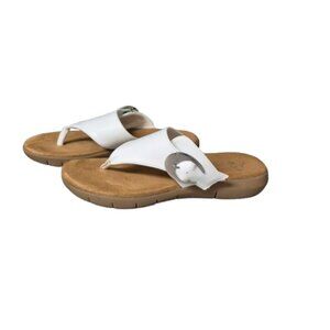 10 Aerosoles Wipline White Thong Sandals Flip Flops